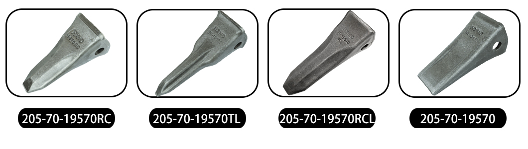 mini excavator bucket teeth types