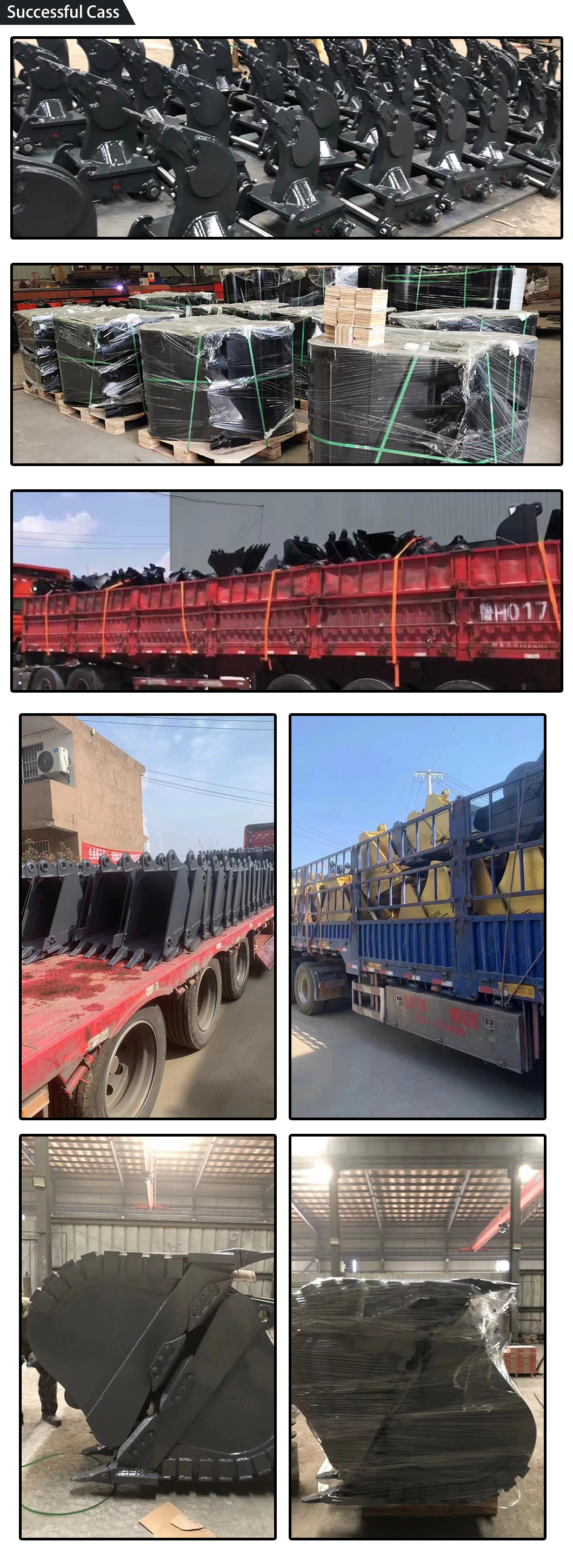 excavator buckets and attachments