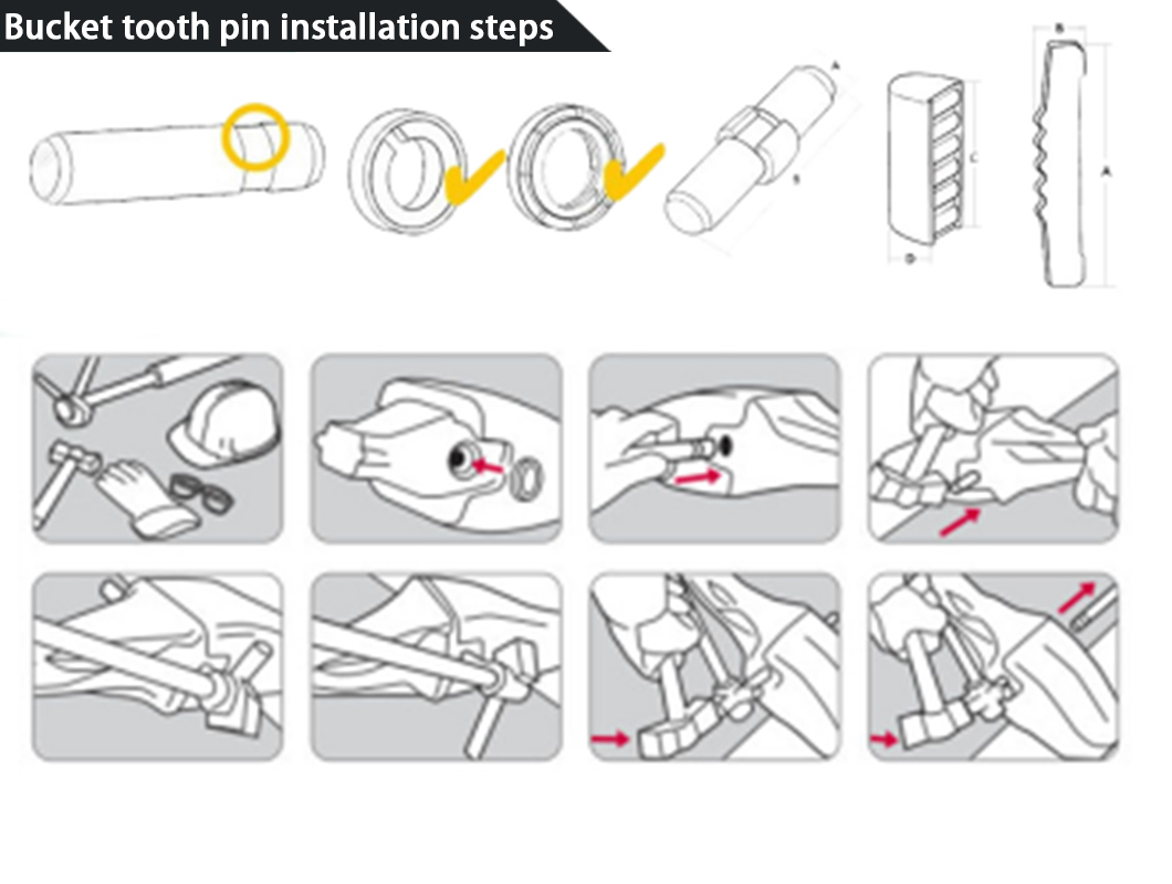 Excavator Teeth Pins