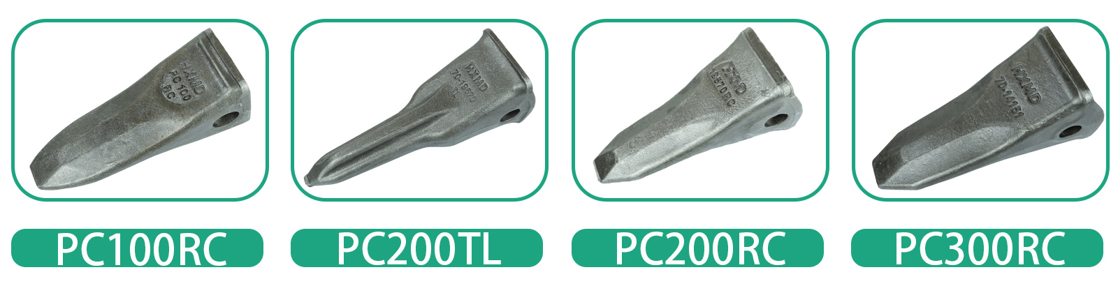 Komatsu excavator bucket teeth 